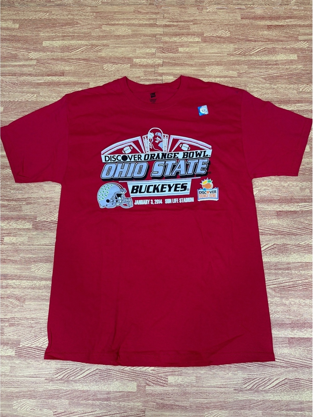 Ohio State Buckeyes Discover Orange Bowl 2014 Heavyweight T-Shirt